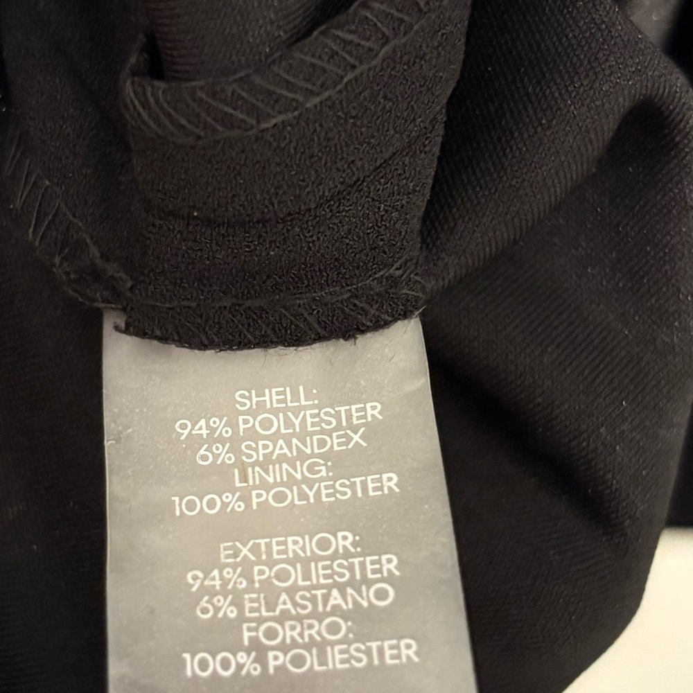 NWT [Calvin Klein] Midi Puff Pleated-Sleeve Stretch Sheath Dress Black Womens 10 - Picture 10 of 12